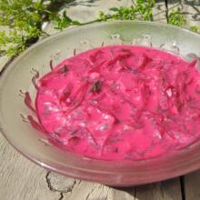 My refreshing cold beet soup with kefir